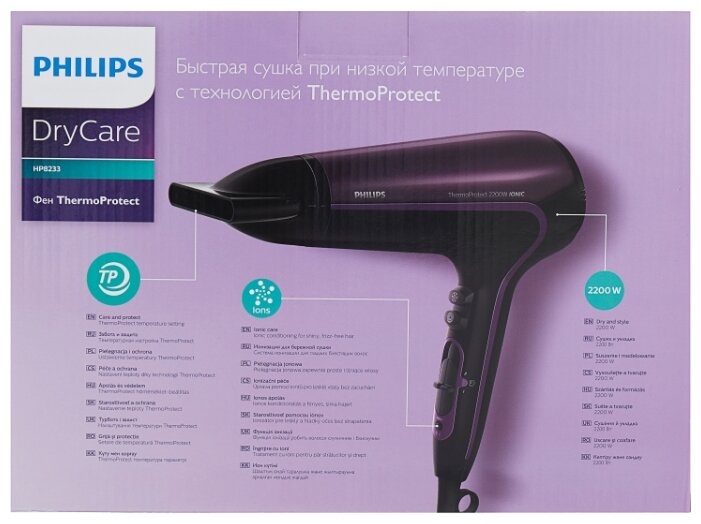 Фен Philips HP8233 ThermoProtect Ionic