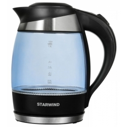 Чайник электрический Starwind SKG2218 голубой/черный