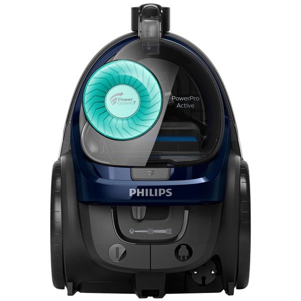 Пылесос Philips PowerPro Active FC9573/01 черный/синий