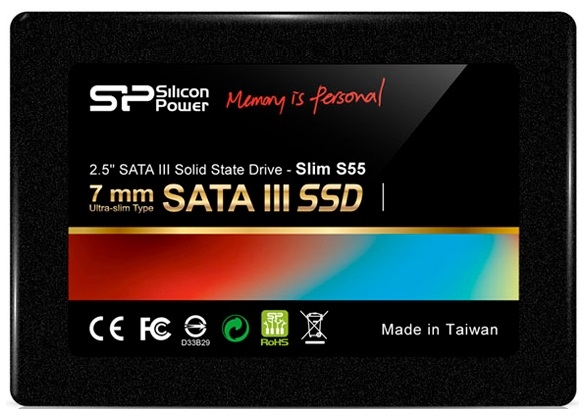 SSD накопитель Silicon Power S55 Slim 120Gb (SP120GBSS3S55S25)