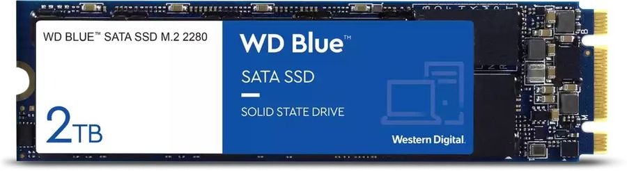 Накопитель SSD WD SATA III 2Tb WDS200T2B0B Blue M.2 2280
