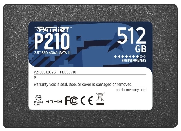 Твердотельный накопитель Patriot Memory 512 GB (P210S512G25)