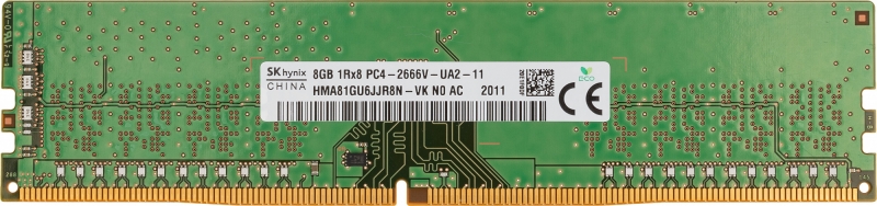 Память DDR4 8Gb 2666MHz Hynix HMA81GU6JJR8N-VKN0 OEM PC4-21300 DIMM 288-pin 1.2В single rank