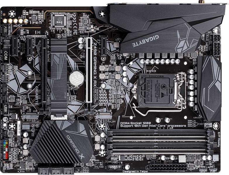 Материнская плата Gigabyte Z490 GAMING X AX Soc-1200 Intel Z490 4xDDR4 ATX AC`97 8ch(7.1) GbLAN RAID+HDMI
