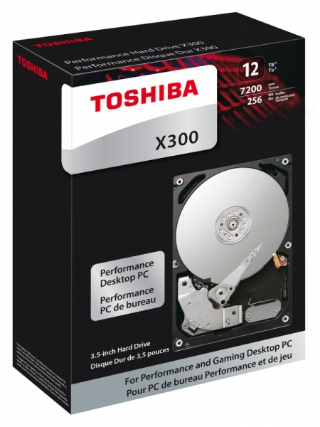 Жесткий диск Toshiba SATA-III 12Tb HDWR21CEZSTA X300 (7200rpm) 256Mb 3.5