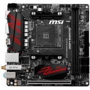 Материнская плата MSI B450I GAMING PLUS AC Soc-AM4 AMD B450 2xDDR4 mini-ITX AC`97 8ch(7.1) GbLAN RAID+HDMI+DP