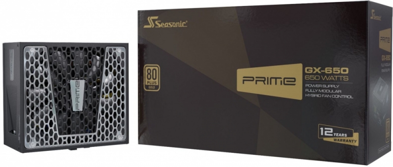 Блок питания Seasonic ATX 650W PRIME GX-650 80+ gold (24+4+4pin) 135mm fan 10xSATA Cab Manag RTL