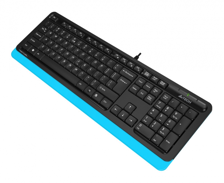 Клавиатура A4Tech Fstyler FK10, голубой/черный 
