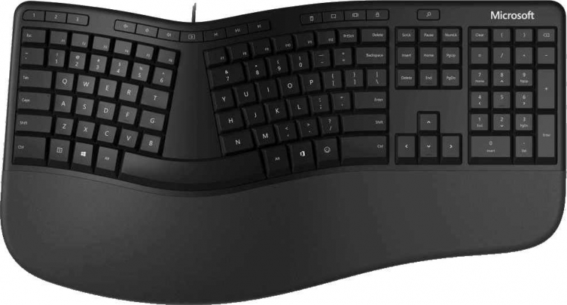 Клавиатура Microsoft Ergonomic for Business, черный (LXM-00011)
