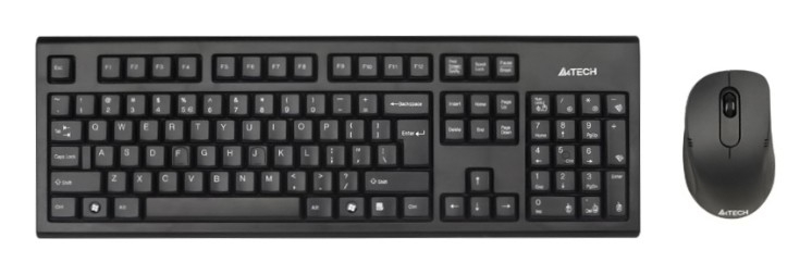 Клавиатура и мышь A4Tech 7100N, черный