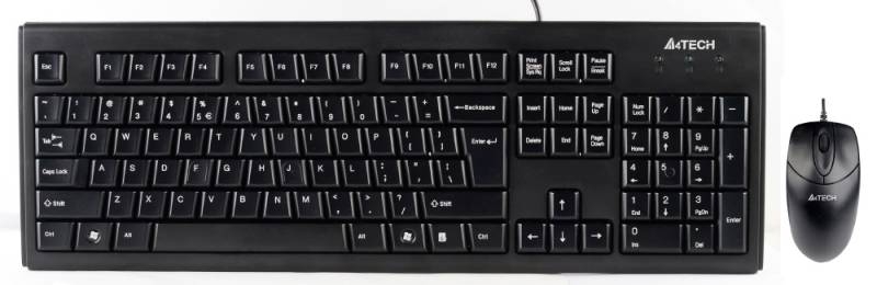 Клавиатура и мышь A4Tech KRS-8372, черный