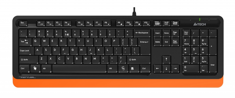 Комплект (клавиатура+мышь) A4Tech F1010, оранжевый