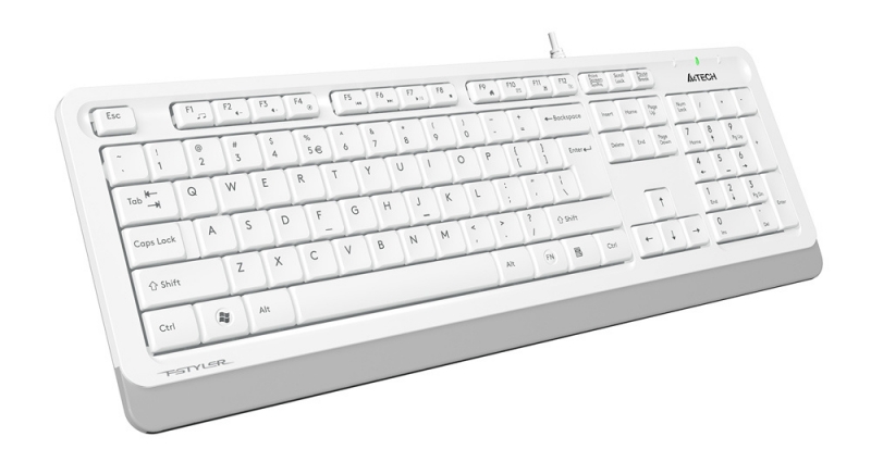 Комплект (клавиатура+мышь) A4Tech F1010, белый