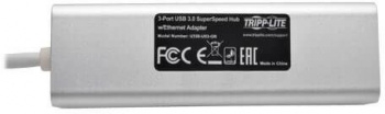 Адаптер Tripplite U336-U03-GB SuperSpeed to Gigabit Eth 3xUSB3.0