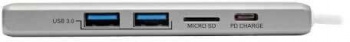 Зарядное устройство Tripplite U442-DOCK10-S USB-C DockSt 4K @30Hz HDMI/Thun3/PD MicroSD silver
