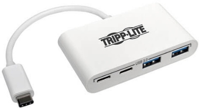 Адаптер Tripplite U460-004-2A2C USB 3.1 Gen 1 USB-C Portable Hub with 2 USB-C Ports and 2 USB-A Ports, Thunderbolt 3 Compatible