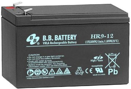 Батарея для ИБП BB HR 9-12 12В 9Ач, черный