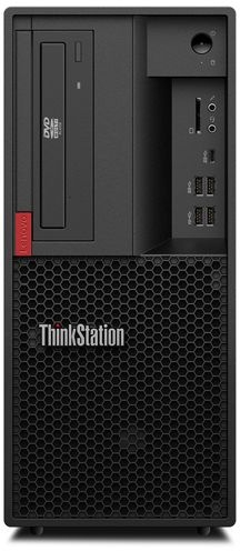 ПК Lenovo ThinkStation P330 MT i7 9700 (3.0)/16Gb/SSD256Gb/DVDRW/Windows 10 Professional 64/135W/клавиатура/мышь/черный