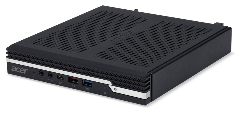 Неттоп Acer Veriton N4660G PG G5420T (3.2)/4Gb/SSD256Gb/UHDG 610/Endless/GbitEth/WiFi/BT/65W/клавиатура/мышь/черный