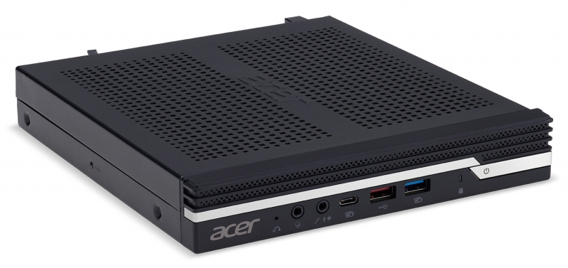 Неттоп Acer Veriton N4660G i3 9100 (3.6)/8Gb/1Tb 7.2k/UHDG 630/Windows 10 Professional/GbitEth/WiFi/BT/90W/клавиатура/мышь/черный