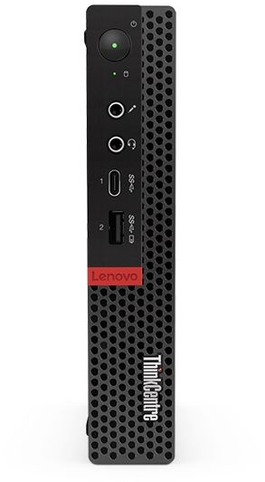 ПК Lenovo ThinkCentre Tiny M720q slim P G5420T/4Gb/SSD128Gb/Windows 10 Professional 64/WiFi/BT/65W/клавиатура/мышь/черный