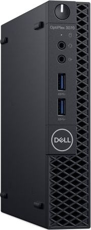 ПК Dell Optiplex 3070 Micro i3 9100T (3.1)/4Gb/500Gb 7.2k/UHDG 630/Linux Ubuntu/GbitEth/WiFi/BT/65W/клавиатура/мышь/черный