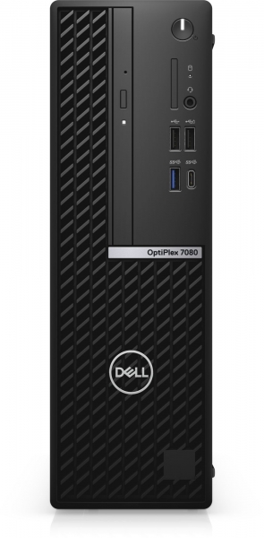 ПК Dell Optiplex 7080 SFF i5 10500 (3.1)/8Gb/SSD256Gb/UHDG 630/DVDRW/CR/Linux/GbitEth/WiFi/BT/200W/клавиатура/мышь/черный