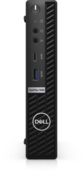 ПК Dell Optiplex 7080 Micro i5 10500 (3.1)/8Gb/SSD256Gb/UHDG 630/Windows 10 Professional/GbitEth/WiFi/BT/180W/клавиатура/мышь/черный
