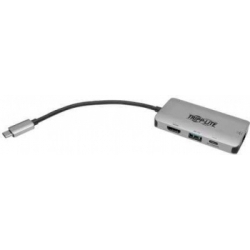 Адаптер Tripplite U444-06N-H4GUSC USB 3.1 C Adapter with PD Charging - 100W, Ultra 4K HDMI, Gigabit Ethernet & USB-A Hub Port, Gray