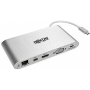 Зарядное устройство Tripplite U442-DOCK1 USB-C DocSt HDMI/VGA/mDP/USB-A/Eth SD 3.5mm PD