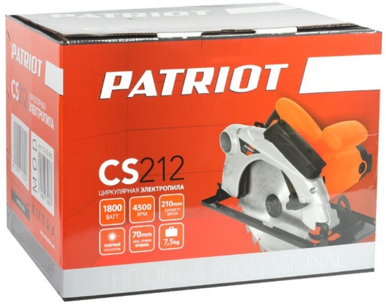 Циркулярная пила (дисковая) Patriot CS 212