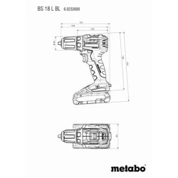 Дрель-шуруповерт Metabo BS 18 L BL аккум. патрон:быстрозажимной (кейс в комплекте)