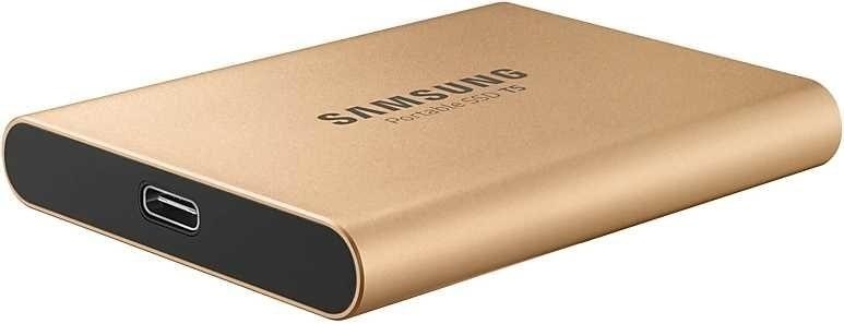 Твердотельный диск 1TB Samsung Т5 Portable MU-PA1T0G, V-NAND, USB 3.1 Type-C  [R/W - 540/540 MB/s] Gold