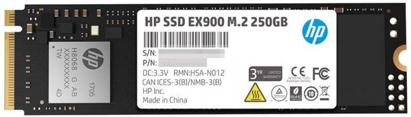 SSD накопитель M.2 HP EX900 250GB (2YY43AA)