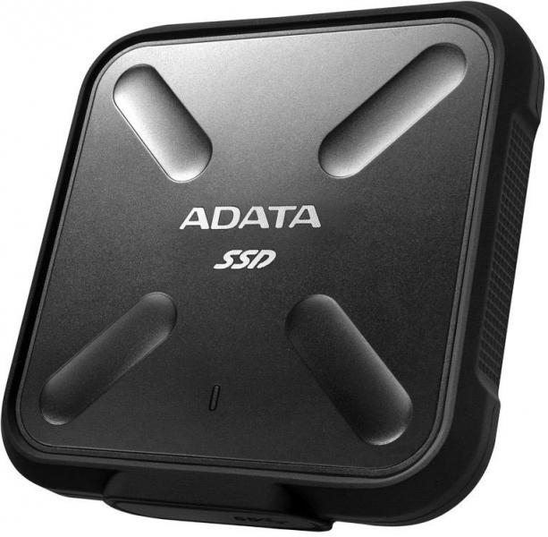 Твердотельный диск 512GB A-DATA SD700, External, USB 3.1, [R/W -440/430 MB/s] 3D-NAND, черный