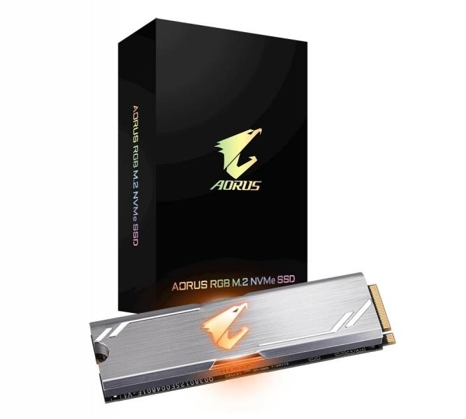 Твердотельный диск 512GB Gigabyte AORUS RGB NVMe Gen 4 M.2 2280 PCIe 3.0x4 [R/W - 3480/2000 MB/s] TLC 3D NAND