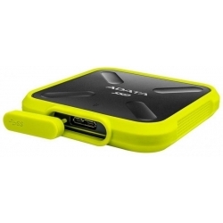 Твердотельный диск 1TB A-DATA SD700, External, USB 3.1, [R/W -440/430 MB/s] 3D-NAND, желтый