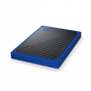 Твердотельный диск 1TB Western Digital My Passport Go, External, USB 3.0,  черный-синий