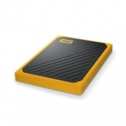 Твердотельный диск 1TB Western Digital My Passport Go, External, USB 3.0,  черный-желтый