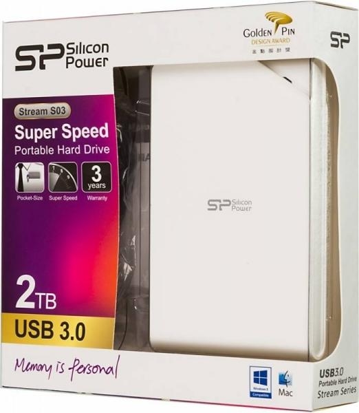 Внешний жесткий диск 2TB Silicon Power  Stream S03, 2.5