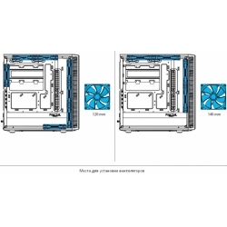 Корпус Fractal Design Define Mini C Tempered Glass, mATX, без БП, черный (FD-CA-DEF-MINI-C-BK-TG)