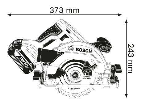 Дисковая пила Bosch GKS 18V-57 G (06016A2100)