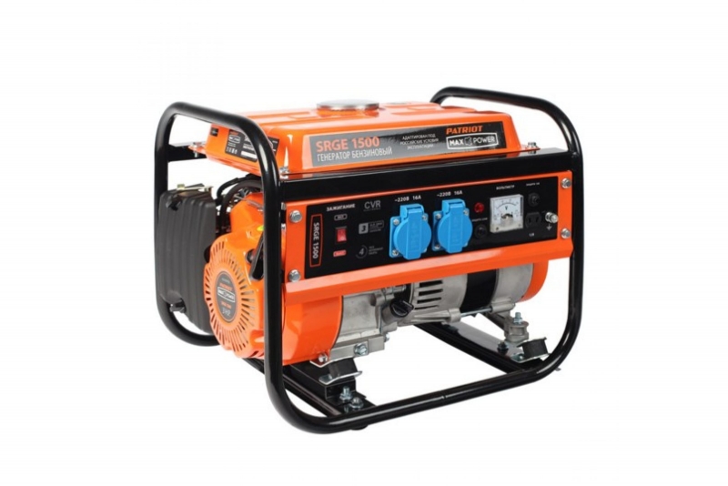 Бензиновый генератор PATRIOT Max Power SRGE 1500/оранжевый (474103125)