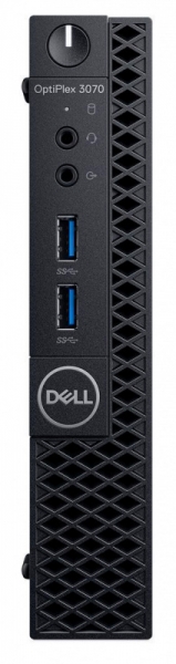 ПК Dell Optiplex 3070 Micro P G5420T (3.2)/4Gb/SSD128Gb/UHDG 610/Linux Ubuntu/GbitEth/WiFi/BT/65W/клавиатура/мышь/черный