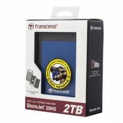 Внешний жесткий диск Transcend StoreJet 2Tb, синий (TS2TSJ25H3B)