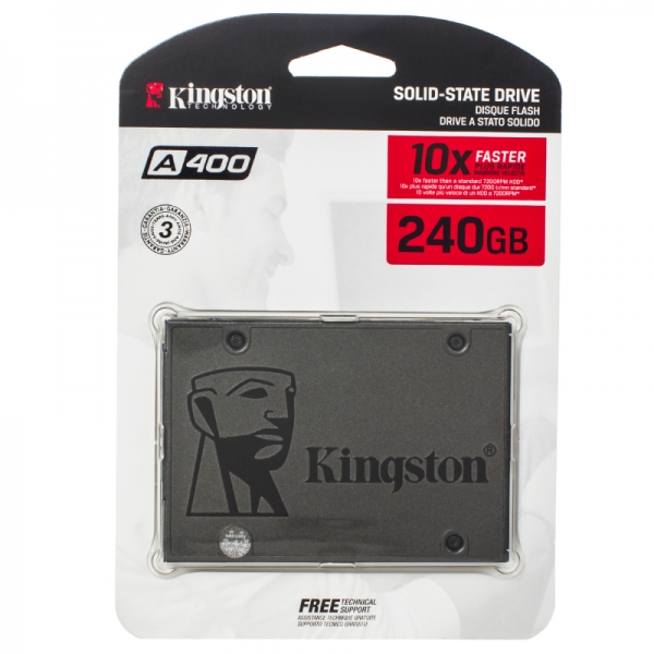 Твердотельный диск 240GB Kingston SSDNow A400, 2.5