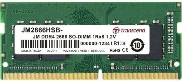 Оперативная память Transcend SO-DIMM 16Gb DDR4 2666Mhz (JM2666HSB-16G)