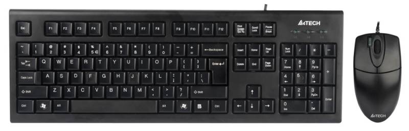 Клавиатура и мышь A4Tech KR-8520D, черный