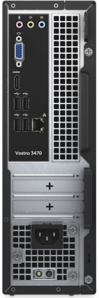 ПК Dell Vostro 3471 SFF PG G5420 (3.8)/4Gb/1Tb 7.2k/UHDG 610/DVDRW/CR/Linux/GbitEth/WiFi/BT/200W/клавиатура/мышь/черный