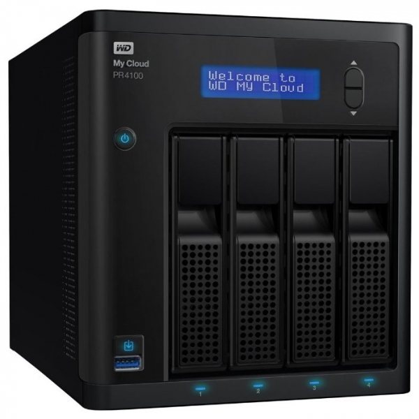 Сетевой накопитель (NAS) Western Digital My Cloud Pro Series PR4100 24 TB (WDBNFA0240KBK)